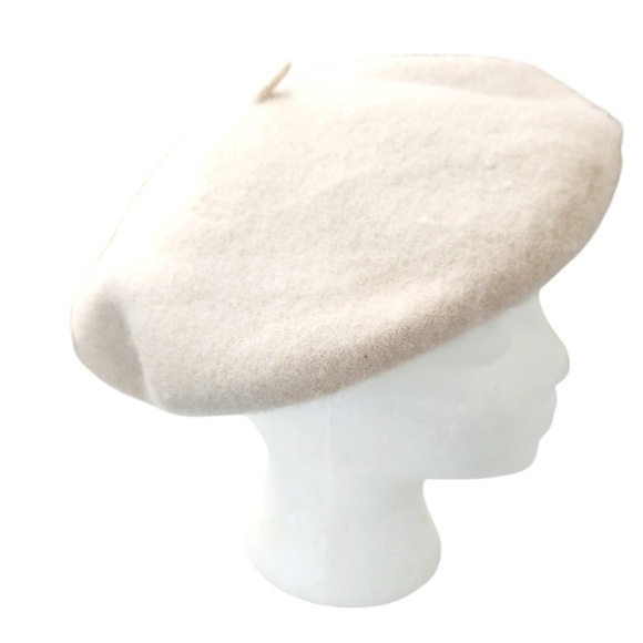 Pimkie Beret Hat Womens One Size Beret Biege Winter Cap Wool Blend New With Tags - Picture 6 of 15